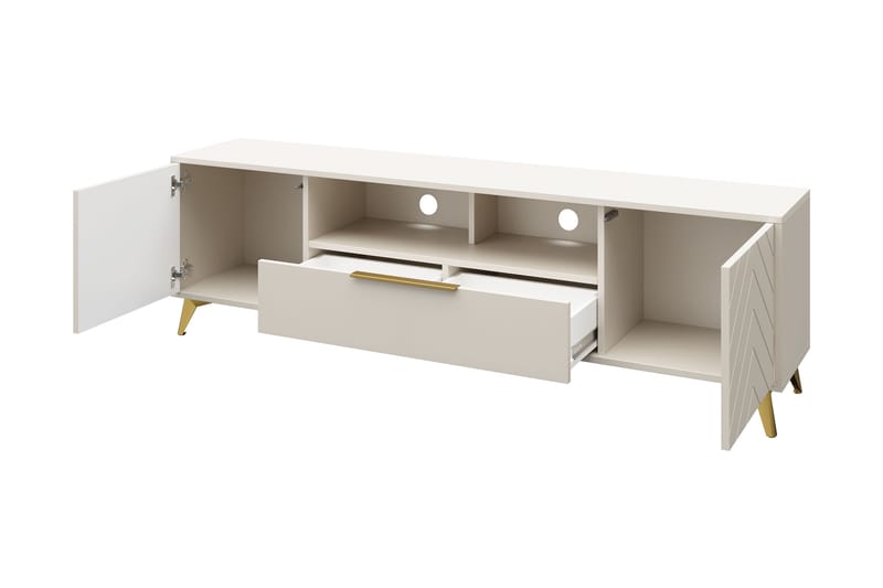 Vemdalen Tv-bänk 204 cm Sand beige - Möbler - Vardagsrum - Tv-möbler & mediamöbler - Tv-bänkar