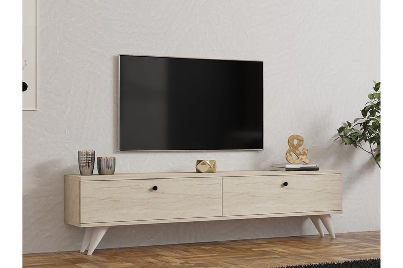 VLIRBERT Tv-bänk 160 cm Beige - Möbler - Vardagsrum - Tv-möbler & mediamöbler - Tv-bänkar