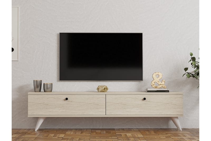 VLIRBERT Tv-bänk 160 cm Beige - Möbler - Vardagsrum - Tv-möbler & mediamöbler - Tv-bänkar