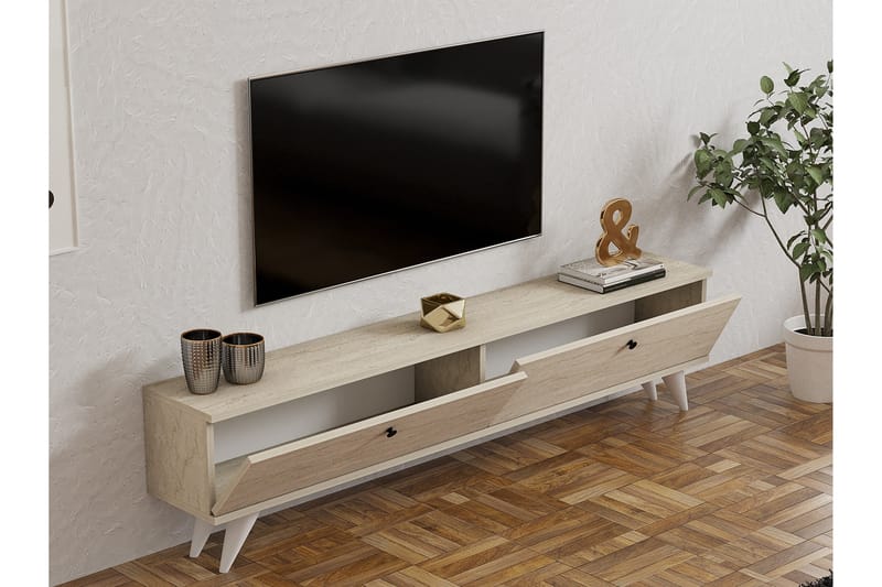 VLIRBERT Tv-bänk 160 cm Beige - Möbler - Vardagsrum - Tv-möbler & mediamöbler - Tv-bänkar