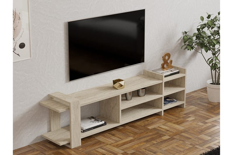 Zeyna Tv-bänk 156 cm Beige - Möbler - Vardagsrum - Tv-möbler & mediamöbler - Tv-bänkar