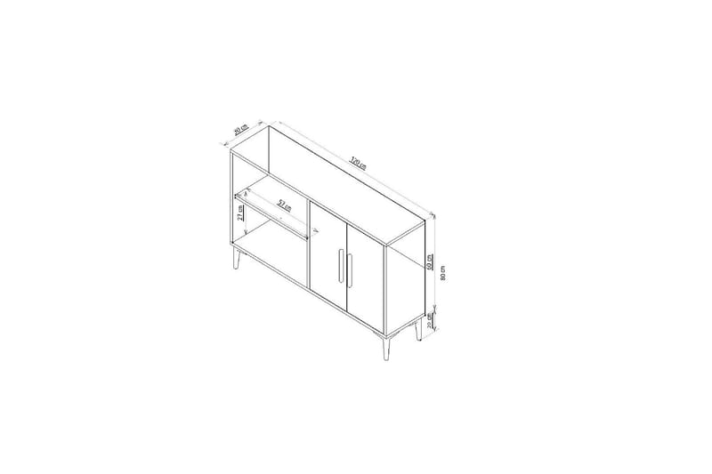 Ahart Konsollbord 120 cm Ek - Möbler - Vardagsrum - Soffbord & vardagsrumsbord - Avlastningsbord & konsolbord