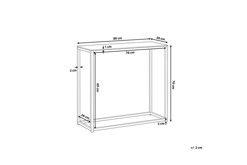 DELANO Konsolbord Svart - Möbler - Vardagsrum - Soffbord & vardagsrumsbord - Avlastningsbord & konsolbord