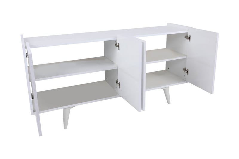 SERAL Avlastningsbord 150 cm Vit - Möbler - Vardagsrum - Soffbord & vardagsrumsbord - Avlastningsbord & konsolbord