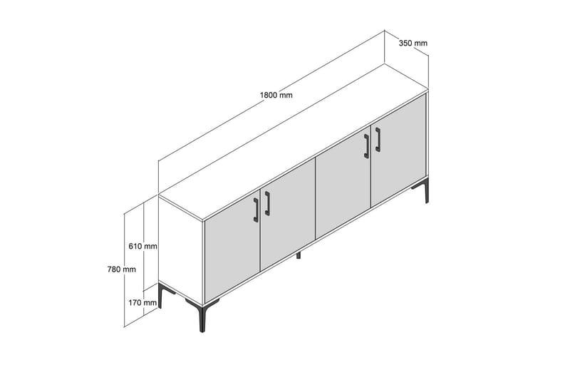 BAYRAMPASA Konsollbord 180 cm Beige - Möbler - Vardagsrum - Soffbord & vardagsrumsbord - Avlastningsbord & konsolbord