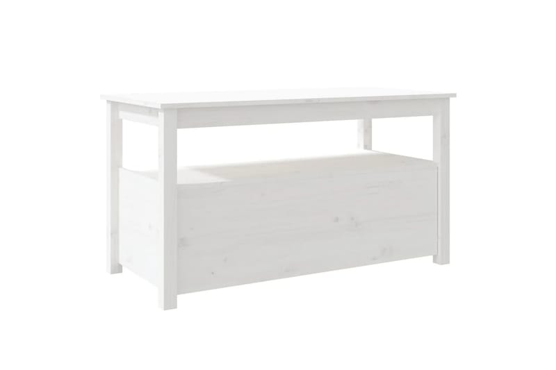 beBasic Soffbord vit 102x49x55 cm massiv furu - Möbler - Vardagsrum - Soffbord & vardagsrumsbord - Soffbord