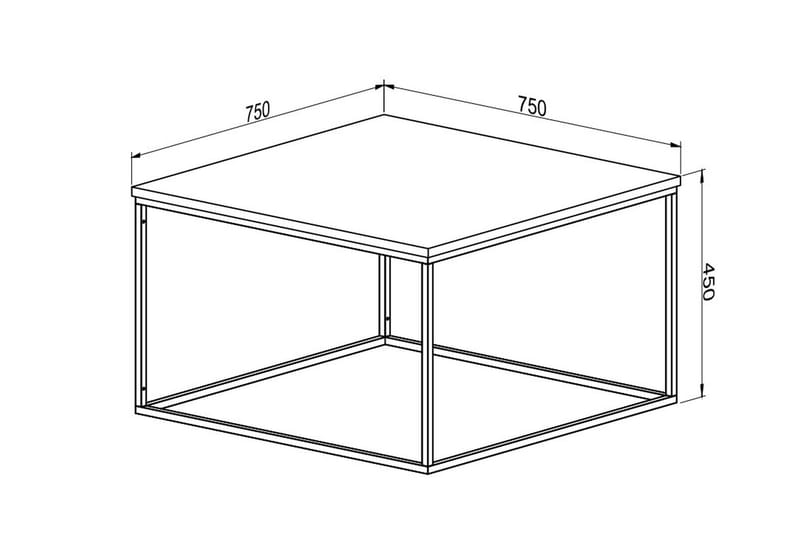 Darlyne Soffbord 75 cm Brun/Svart - Möbler - Vardagsrum - Soffbord & vardagsrumsbord - Soffbord