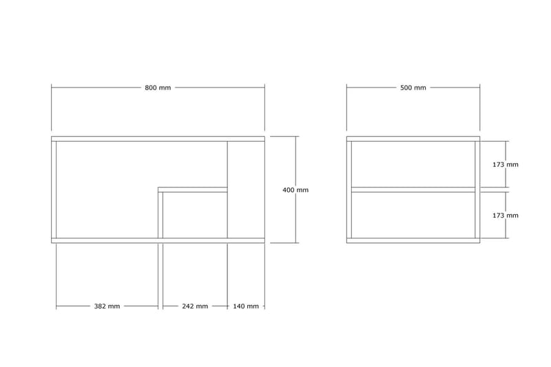 Eros  Soffbord 80 cm Beige - Möbler - Vardagsrum - Soffbord & vardagsrumsbord - Soffbord