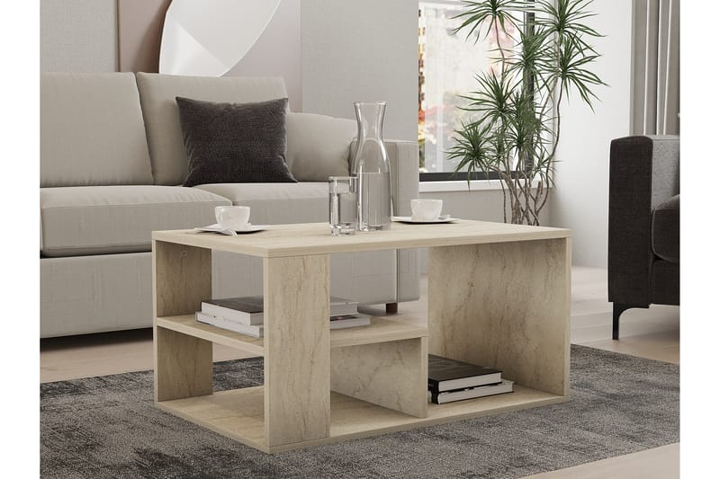 Eros  Soffbord 80 cm Beige - Möbler - Vardagsrum - Soffbord & vardagsrumsbord - Soffbord