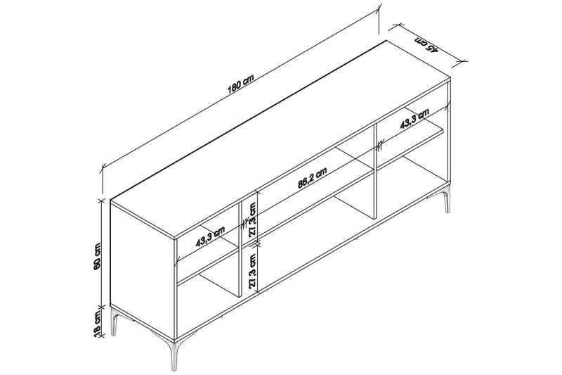 Eylul Konsollbord 180 cm Ek - Möbler - Vardagsrum - Soffbord & vardagsrumsbord - Avlastningsbord & konsolbord