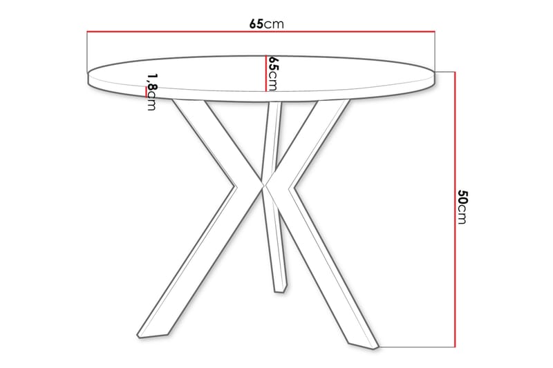 Froma Soffbord 65 cm - Beige/Svart - Möbler - Vardagsrum - Soffbord & vardagsrumsbord - Soffbord