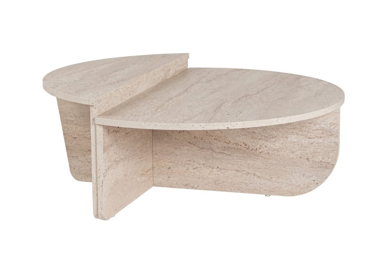 Georgette Soffbord 90 cm - Travertine - Möbler - Vardagsrum - Soffbord & vardagsrumsbord - Soffbord