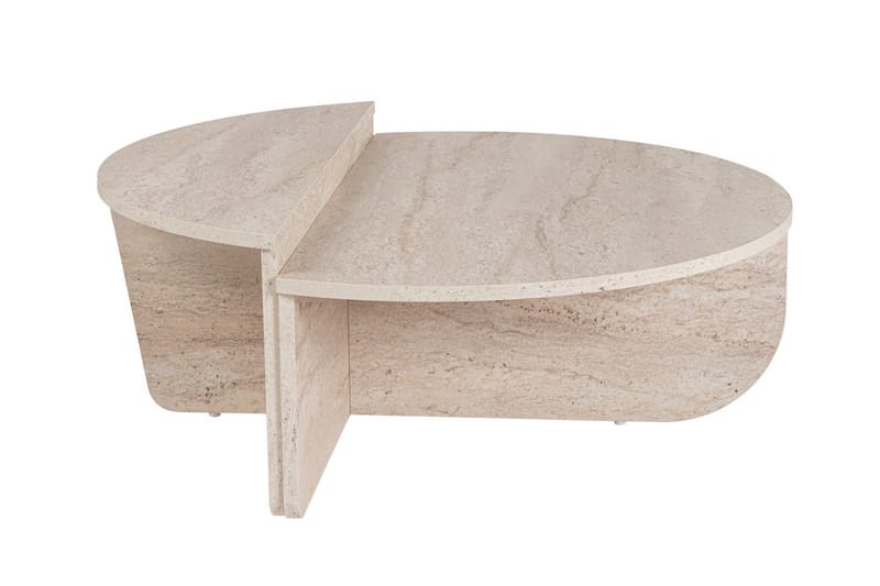 Georgette Soffbord 90 cm - Travertine - Möbler - Vardagsrum - Soffbord & vardagsrumsbord - Soffbord