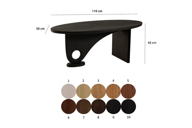 Gregg Soffbord 110 cm - Antracit - Möbler - Vardagsrum - Soffbord & vardagsrumsbord - Soffbord