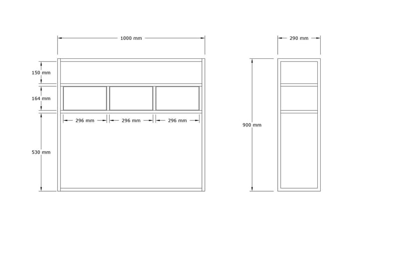 Ham Konsollbord 90 cm Beige - Möbler - Vardagsrum - Soffbord & vardagsrumsbord - Avlastningsbord & konsolbord