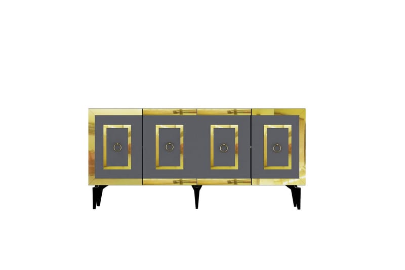 Harlen Konsollbord 150 cm Antracit/Guld - Möbler - Vardagsrum - Soffbord & vardagsrumsbord - Avlastningsbord & konsolbord