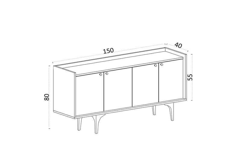 Hesperia Konsollbord 150 cm Vit marmor - Möbler - Vardagsrum - Soffbord & vardagsrumsbord - Avlastningsbord & konsolbord