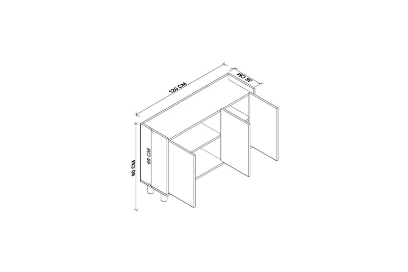 Holliday Konsollbord 120 cm Vit - Möbler - Vardagsrum - Soffbord & vardagsrumsbord - Avlastningsbord & konsolbord