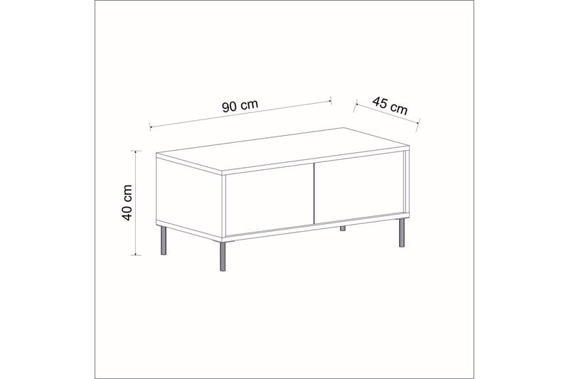 Imaj  Soffbord 90 cm Beige/Guld - Möbler - Vardagsrum - Soffbord & vardagsrumsbord - Soffbord