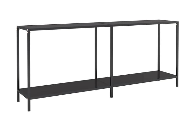 Konsolbord svart 180x35x75,5 cm härdat glas - Svart - Möbler - Vardagsrum - Soffbord & vardagsrumsbord - Avlastningsbord & konsolbord