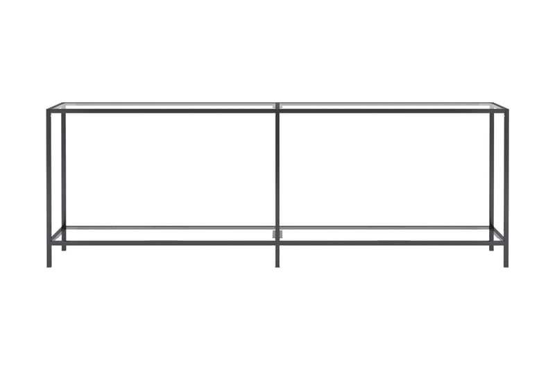 Konsolbord transparent 220x35x75,5 cm härdat glas - Transparent - Hallbord - Bord - Avlastningsbord & konsolbord