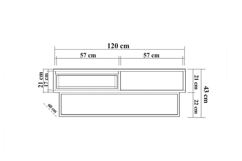 Laxus Soffbord 120 cm Beige - Möbler - Vardagsrum - Soffbord & vardagsrumsbord - Soffbord