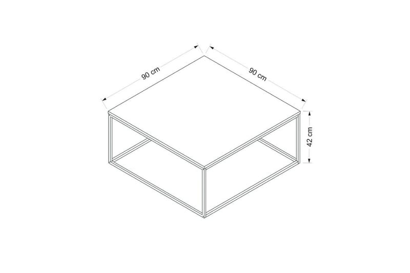 LONI Soffbord 90 cm Vit - Möbler - Vardagsrum - Soffbord & vardagsrumsbord - Soffbord