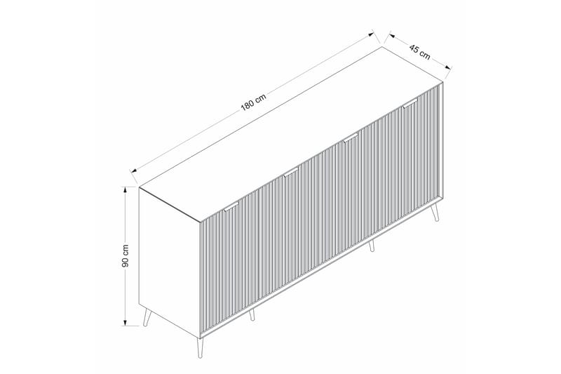 Luxe  Konsollbord 180 cm Sandsten - Möbler - Vardagsrum - Soffbord & vardagsrumsbord - Avlastningsbord & konsolbord