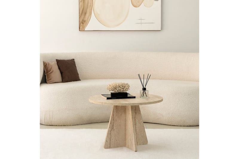 MUNNE Soffbord 60 cm Beige - Möbler - Vardagsrum - Soffbord & vardagsrumsbord - Soffbord