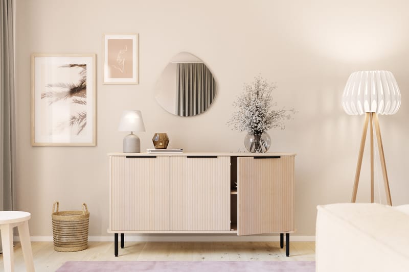 RAMSTA Sideboard Vitlaserad Ek - Ljust vitlaserat ekträ - Förvaring - Förvaringsmöbler - Skänkar & sideboards