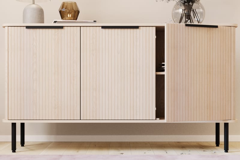 RAMSTA Sideboard Vitlaserad Ek - Ljust vitlaserat ekträ - Förvaring - Förvaringsmöbler - Skänkar & sideboards