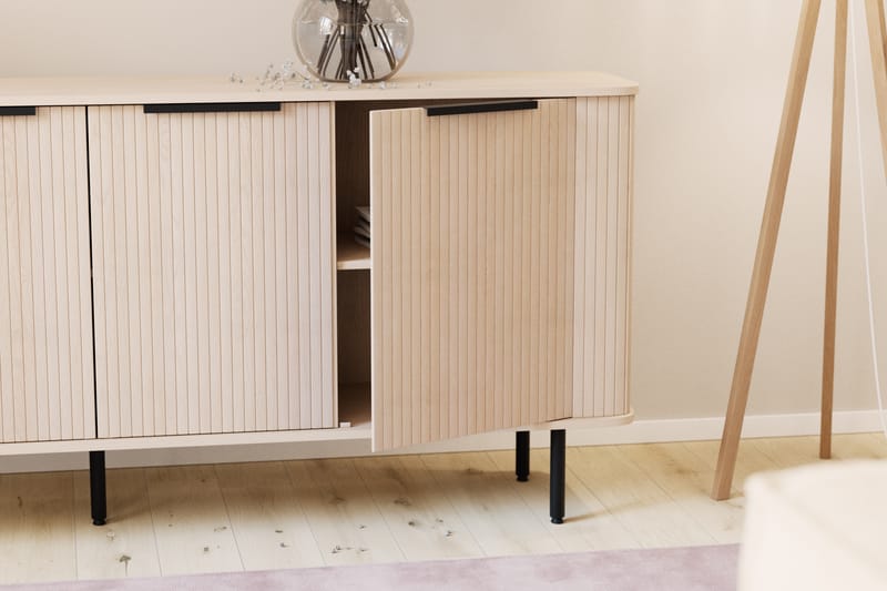 RAMSTA Sideboard Vitlaserad Ek - Ljust vitlaserat ekträ - Förvaring - Förvaringsmöbler - Skänkar & sideboards