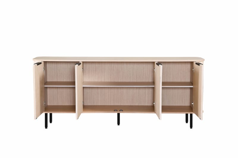 RAMSTA Sideboard Vitlaserad Ek - Ljust vitlaserat ekträ - Förvaring - Förvaringsmöbler - Skänkar & sideboards