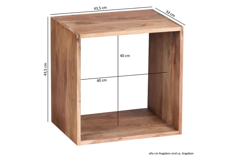 SWAMINATHAN Sidobord 44 cm Brun - Möbler - Vardagsrum - Soffbord & vardagsrumsbord - Sidobord & lampbord