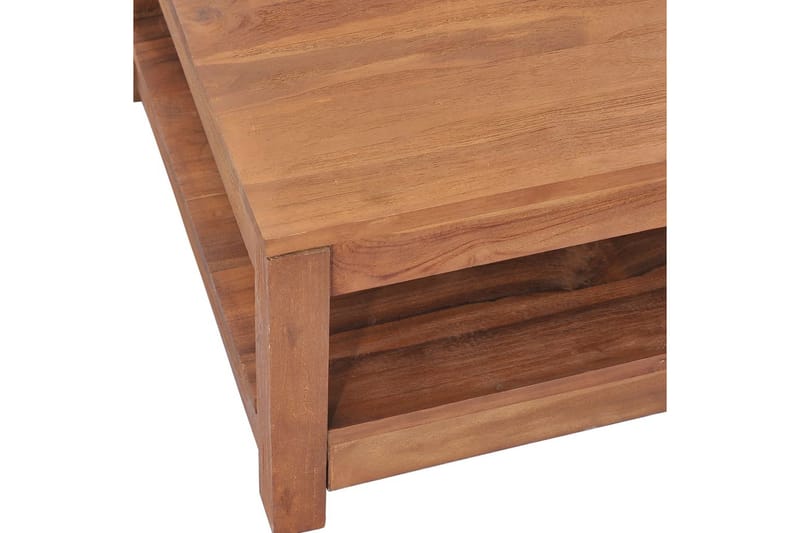 Soffbord 68x67x35 cm massiv teak - Brun - Möbler - Vardagsrum - Soffbord & vardagsrumsbord - Soffbord