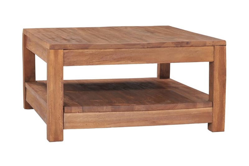 Soffbord 68x67x35 cm massiv teak - Brun - Möbler - Vardagsrum - Soffbord & vardagsrumsbord - Soffbord