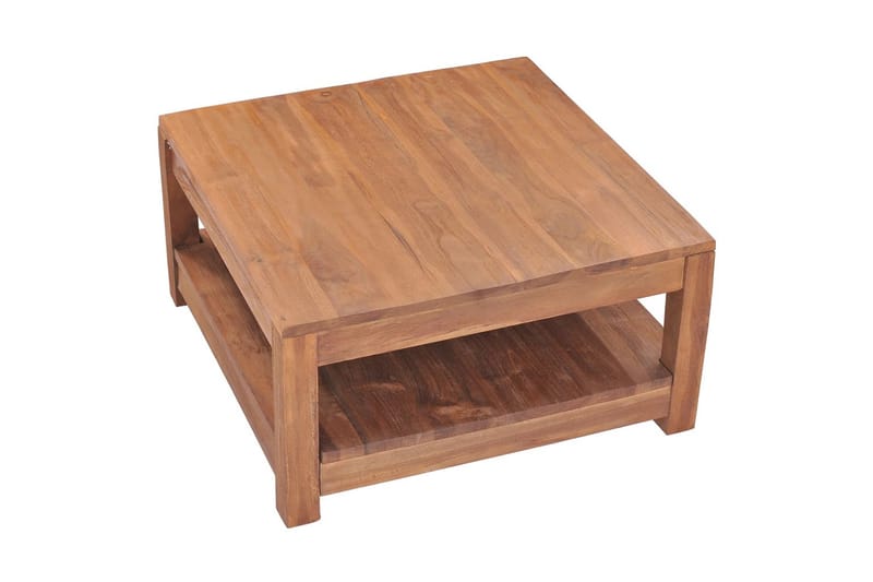 Soffbord 68x67x35 cm massiv teak - Brun - Möbler - Vardagsrum - Soffbord & vardagsrumsbord - Soffbord