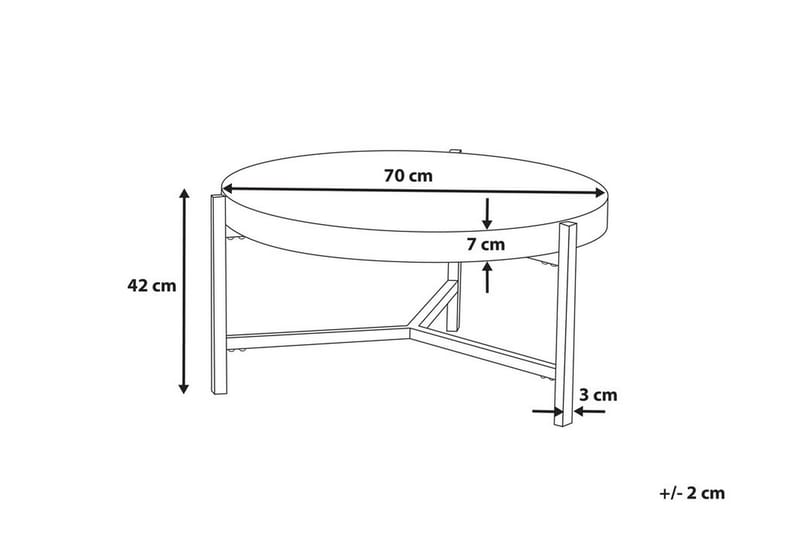 BONITA Soffbord 75 cm - Möbler - Vardagsrum - Soffbord & vardagsrumsbord - Soffbord