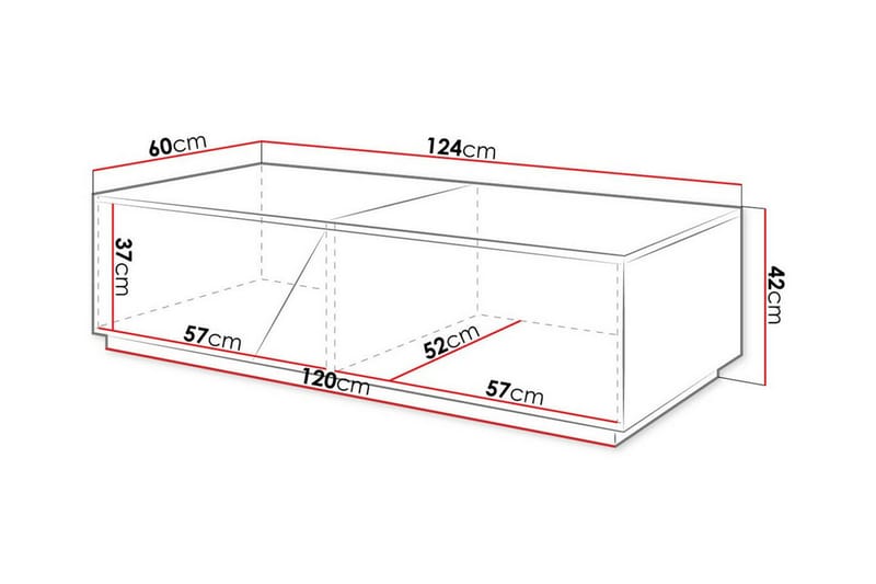 Carbost Soffbord 60 cm Antracit - Möbler - Vardagsrum - Soffbord & vardagsrumsbord - Soffbord