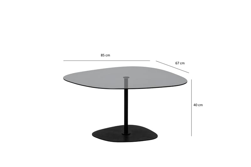 Eaglehawk Soffbord 85 cm Grå/Svart - Möbler - Vardagsrum - Soffbord & vardagsrumsbord - Soffbord