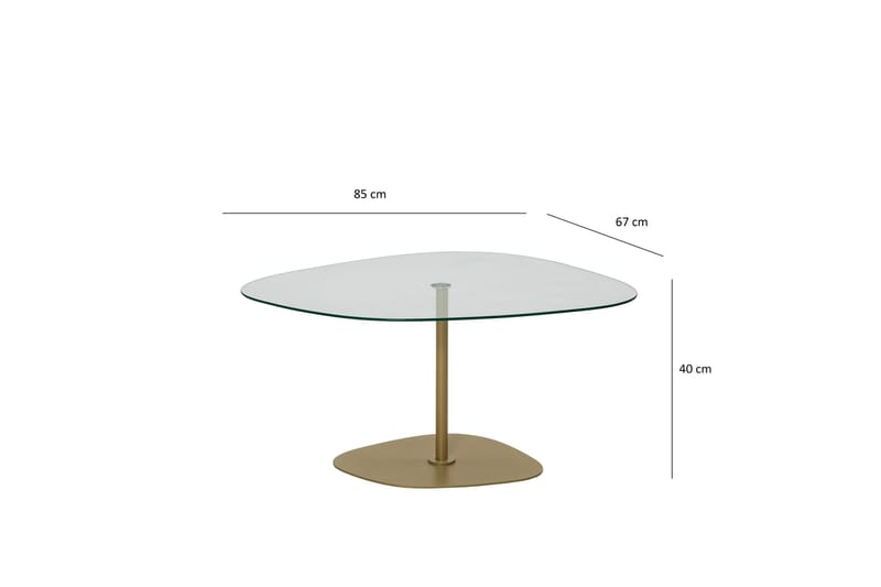 Eaglehawk Soffbord 85 cm Guld - Möbler - Vardagsrum - Soffbord & vardagsrumsbord - Soffbord