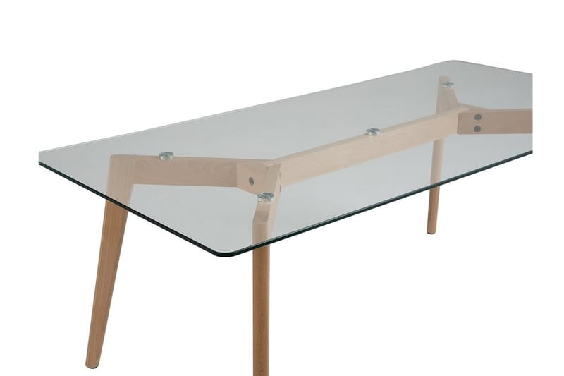 HUDSON Soffbord 120 cm Glas/Natur - Möbler - Vardagsrum - Soffbord & vardagsrumsbord - Soffbord