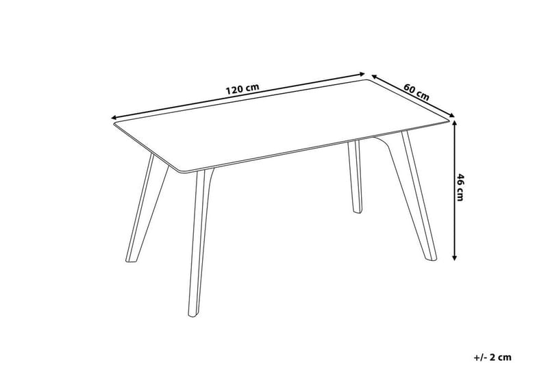 HUDSON Soffbord 120 cm Glas/Natur - Möbler - Vardagsrum - Soffbord & vardagsrumsbord - Soffbord