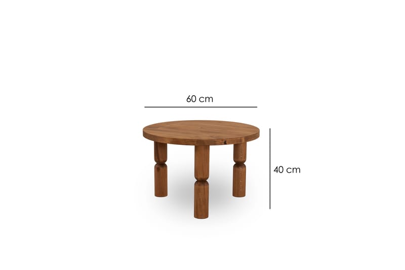 Ida Soffbord 60 cm Brun - Möbler - Vardagsrum - Soffbord & vardagsrumsbord - Soffbord