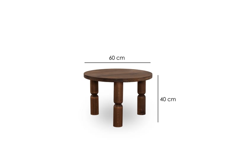 Ida Soffbord 60 cm Valnöt - Möbler - Vardagsrum - Soffbord & vardagsrumsbord - Soffbord