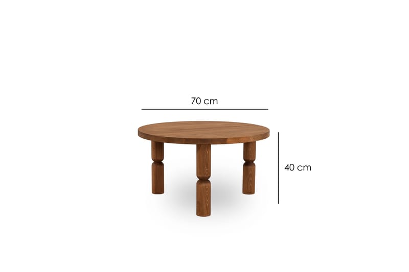 Ida Soffbord 70 cm Brun - Möbler - Vardagsrum - Soffbord & vardagsrumsbord - Soffbord