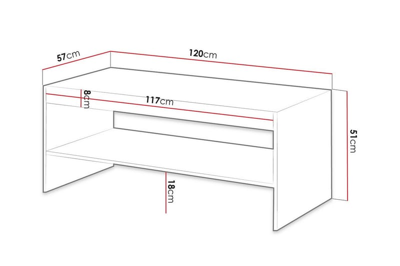 Juniskär Soffbord 57 cm Svart - Möbler - Vardagsrum - Soffbord & vardagsrumsbord - Soffbord