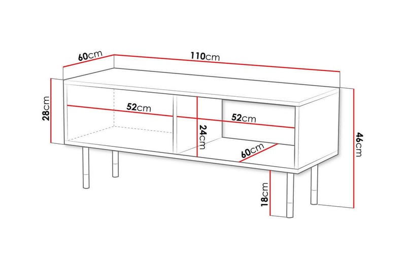 Juniskär Soffbord 60 cm Svart - Möbler - Vardagsrum - Soffbord & vardagsrumsbord - Soffbord