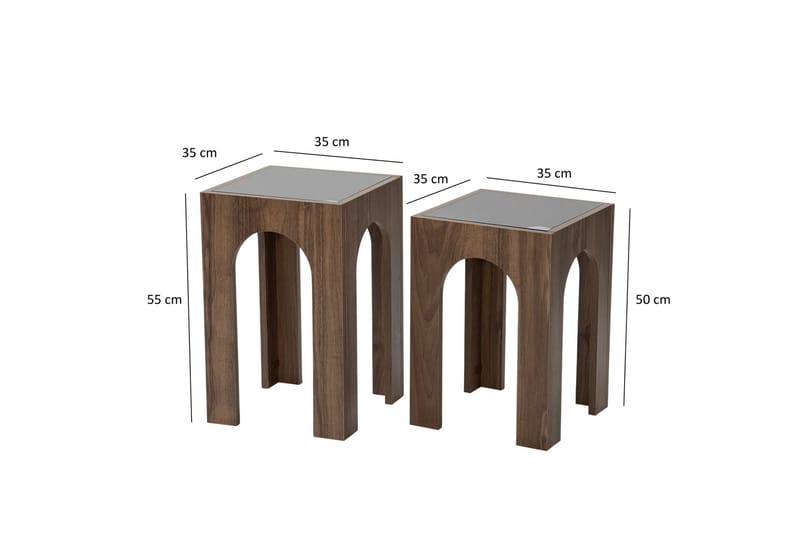 Lowan Soffbord 35 cm Mörkbrun - Möbler - Vardagsrum - Soffbord & vardagsrumsbord - Soffbord