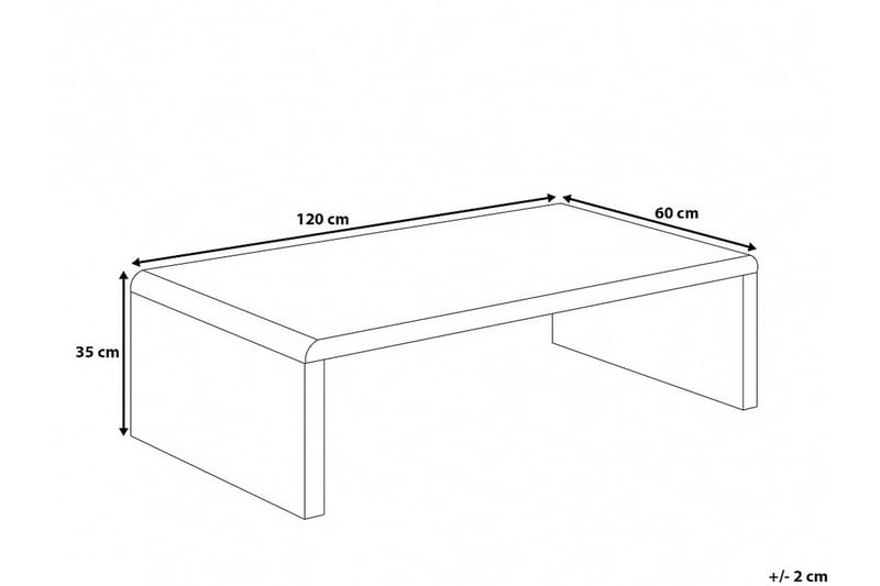 MILWAKEE Soffbord 120 cm - Möbler - Vardagsrum - Soffbord & vardagsrumsbord - Soffbord